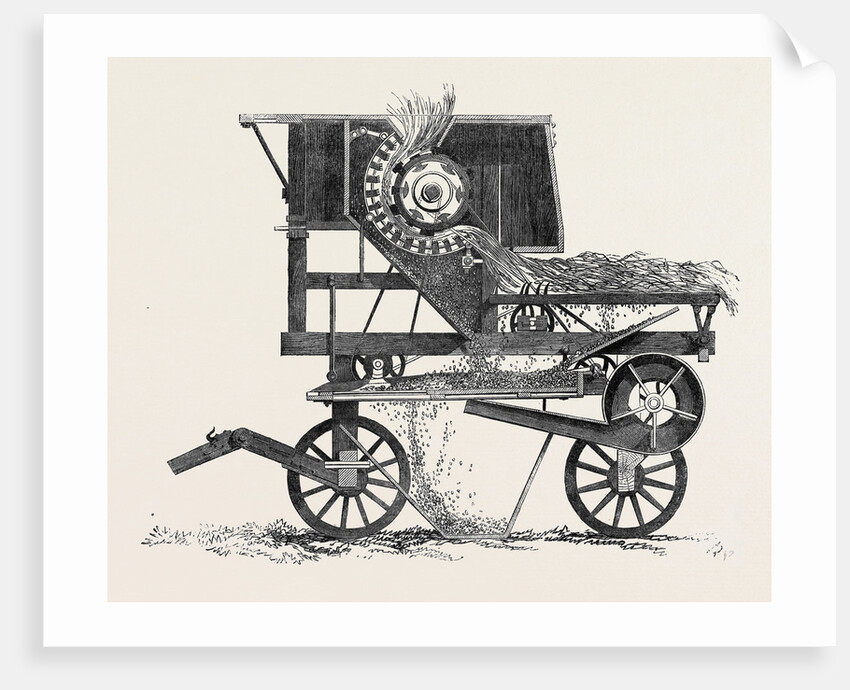 Garrett's Improved Thrashing Machihe, Section, the Great Exhibition, Agricultural Implements by Anonymous