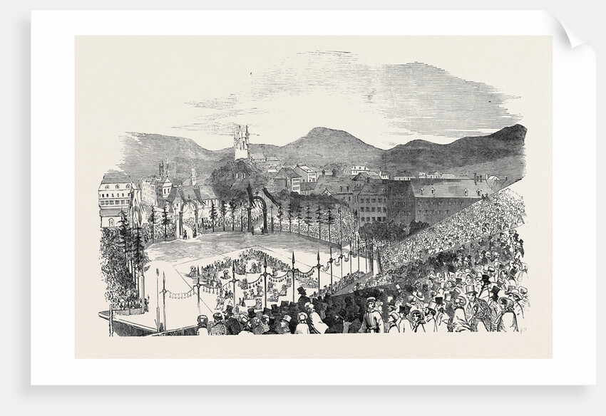 The Ceremony in the Marketplace of Vevey, La Fete Des Vignerons, at Vevey by Anonymous