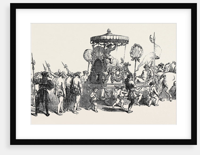 La Fete Des Vignerons, at Vevey: The People Walking on the Left Represent Winter by Anonymous