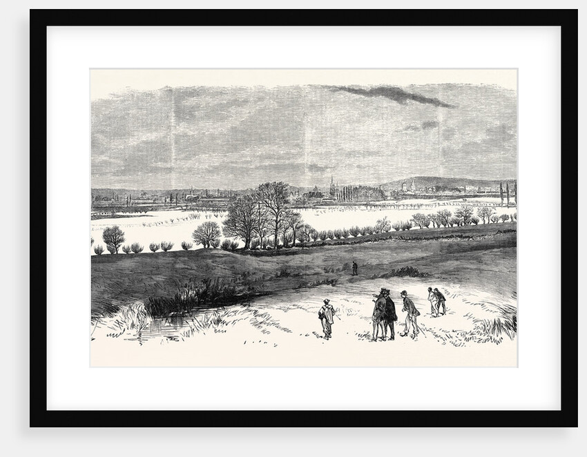 The Floods at Oxford from the North Hinkley Hill UK 1869 by Anonymous