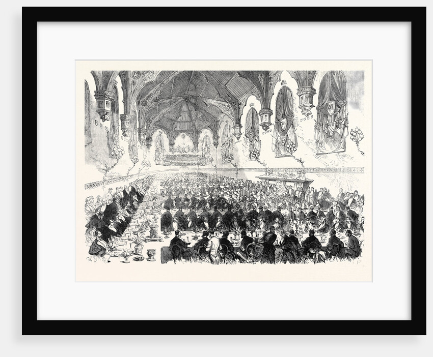 The Majority of the Duke of Norfolk: Dinner in the Barons' Hall Arundel Castle 1869 by Anonymous