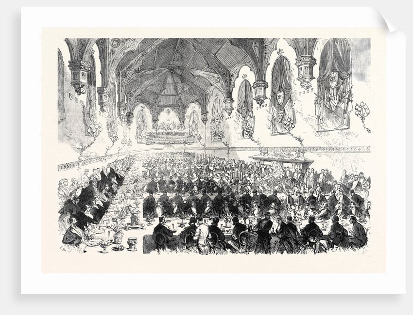 The Majority of the Duke of Norfolk: Dinner in the Barons' Hall Arundel Castle 1869 by Anonymous