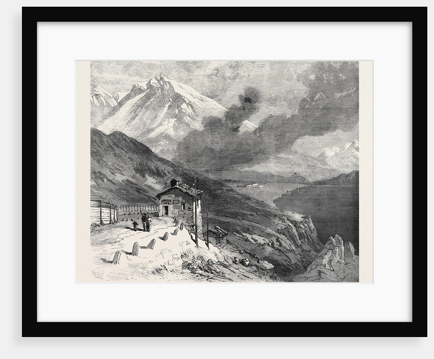 The New Overland Route to India: The Railway Over the Alps Summit of Mont Cenis and Lake 1869 by Anonymous