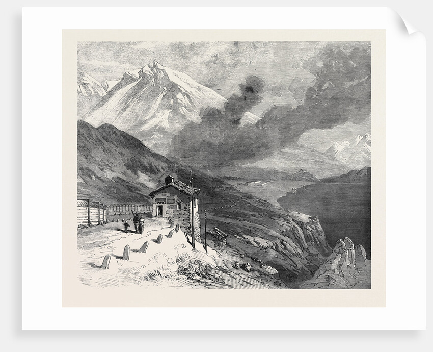 The New Overland Route to India: The Railway Over the Alps Summit of Mont Cenis and Lake 1869 by Anonymous