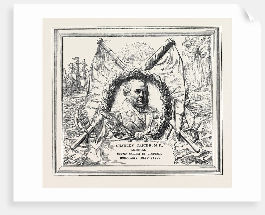 Monument of Admiral Sir Charles Napier in St. Paul's Cathedral London UK 1869 by Anonymous