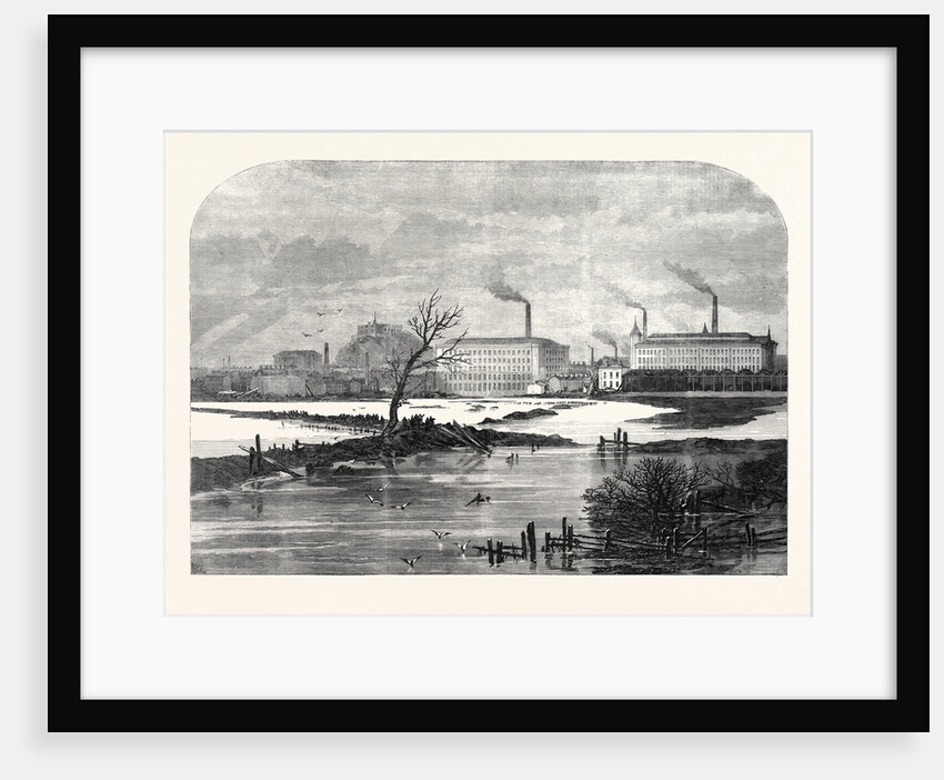 The Floods at Nottingham UK 1869 by Anonymous