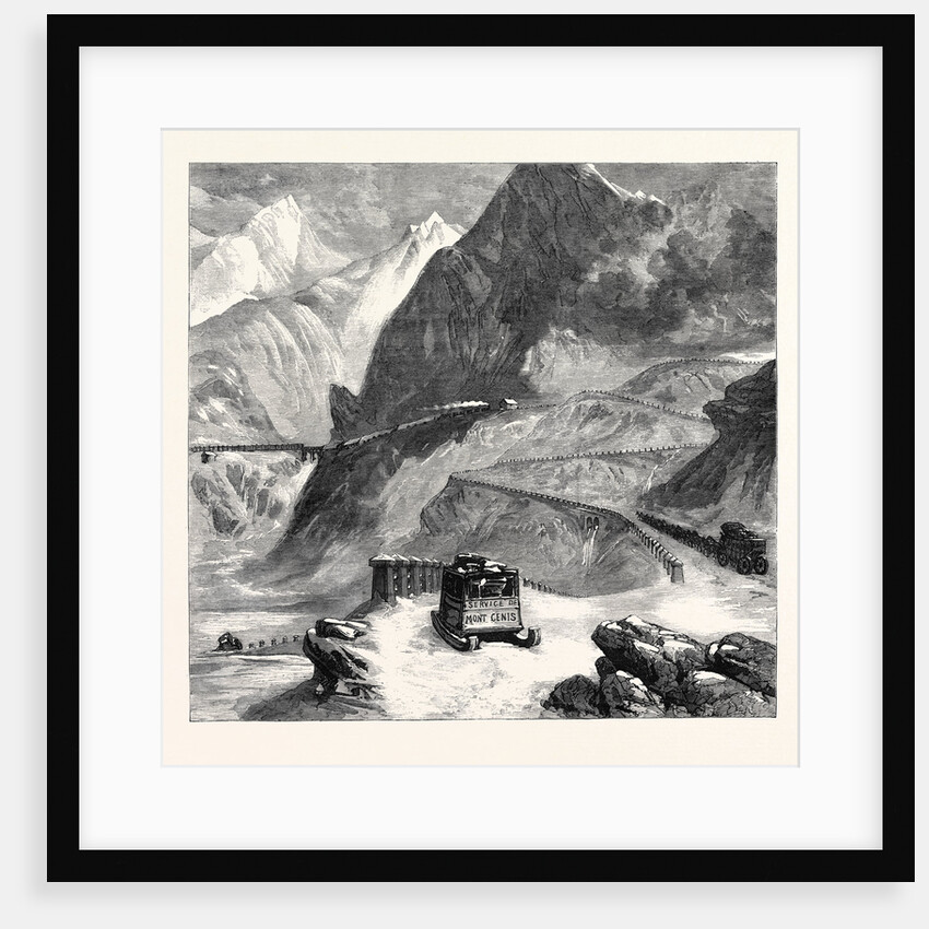 New Overland Route to India: Mont Cenis Railway L'Echelle Du Diable 1869 by Anonymous