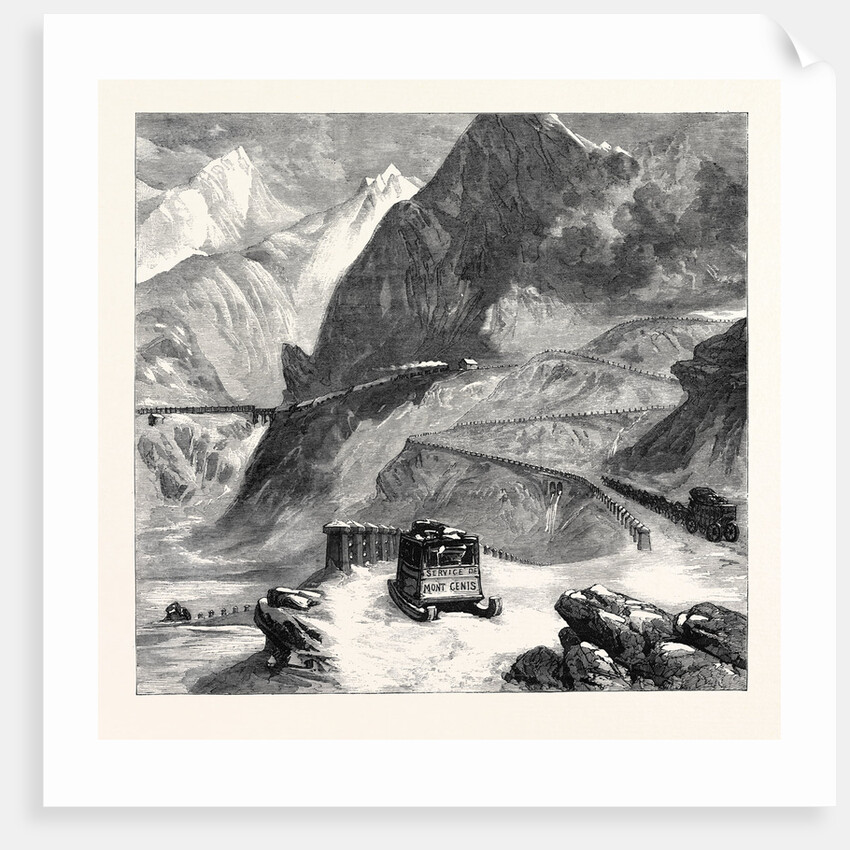 New Overland Route to India: Mont Cenis Railway L'Echelle Du Diable 1869 by Anonymous