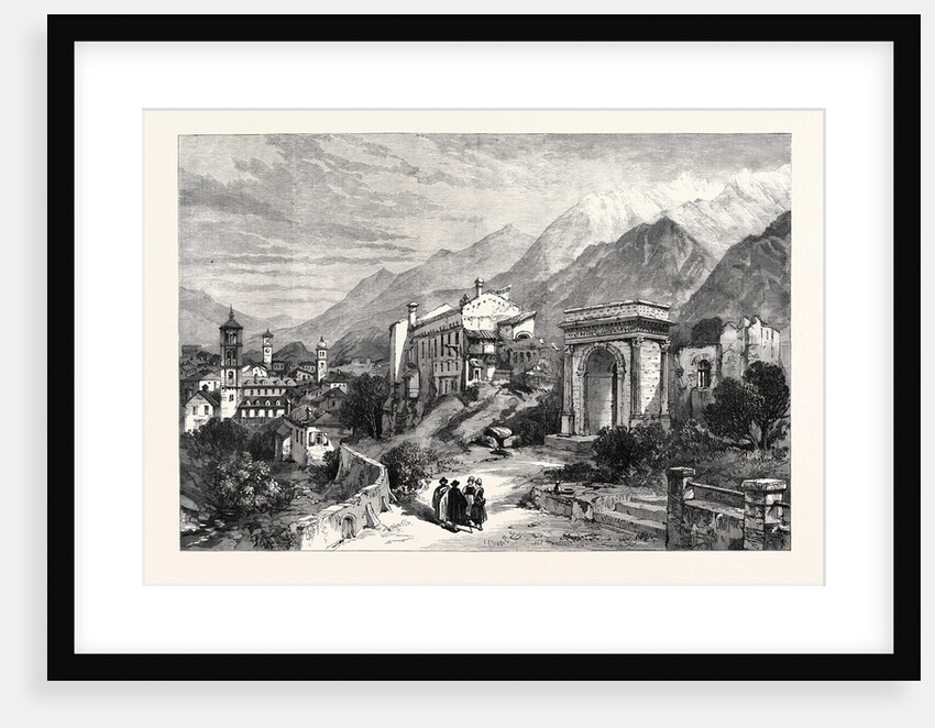 New Overland Route to India: Mont Cenis Railway Susa in Piedmont Italy 1869 by Anonymous