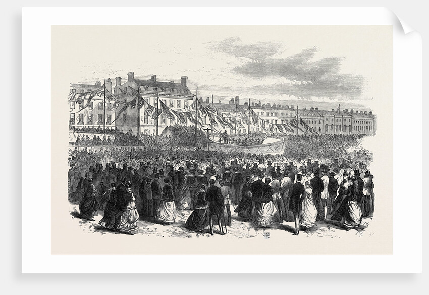 Launch of a Life Boat at Weymouth 1869 by Anonymous