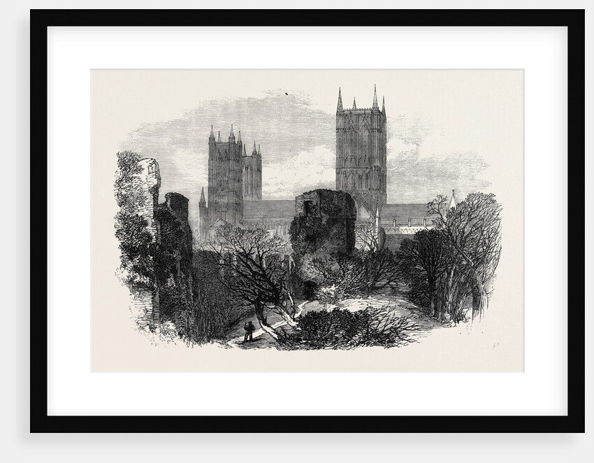 Ruins of the Bishop's Old Palace Lincoln 1869 UK by Anonymous