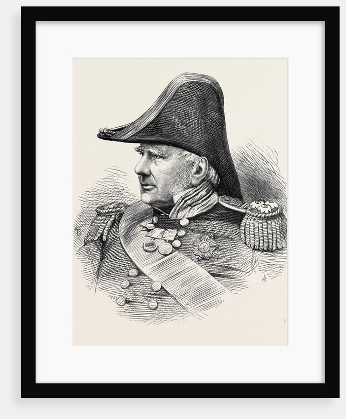 The Late Admiral Sir James Gordon Governor of Greenwich Hospital 1869 by Anonymous