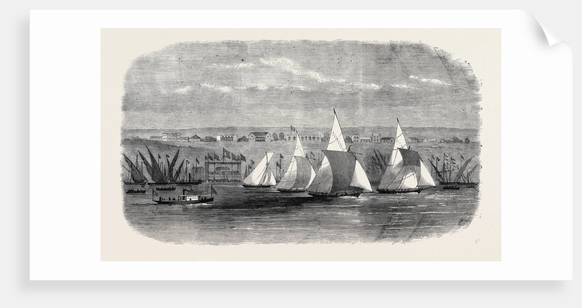 Fetes of the Viceroy of Egypt: Regatta at Ismailia on Lake Timsah 1869 by Anonymous