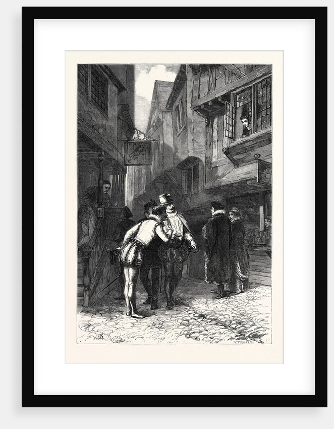 Gallants, in the Winter Exhibition of the Institute of Painters in Water Colours 1869 by Anonymous