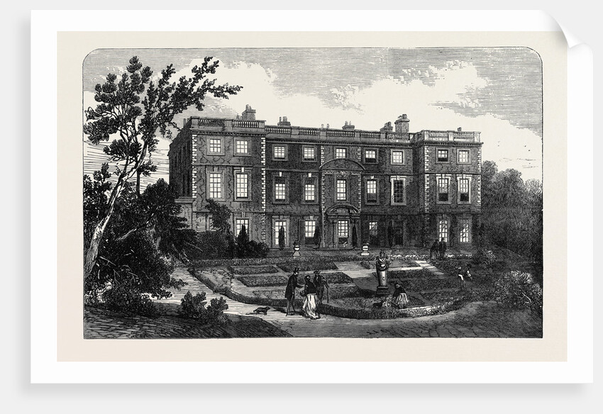 The Hunting Disaster in Yorkshire: Newby Hall the Seat of Lady Mary Vyner Near the Scene of the Calamity 1869 by Anonymous