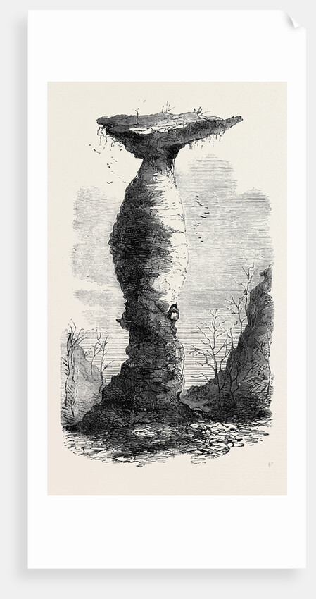 The Jug Rock in Southern Indiana 1869 by Anonymous