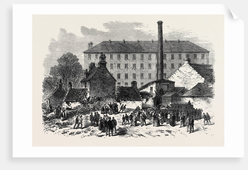Scene of the Recent Accident at South Woodside Kelvinbridge Glasgow 1869 by Anonymous
