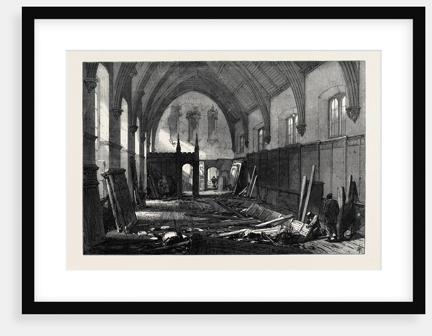 Demolition of the Old Dining Hall of the Inner Temple 1869 by Anonymous
