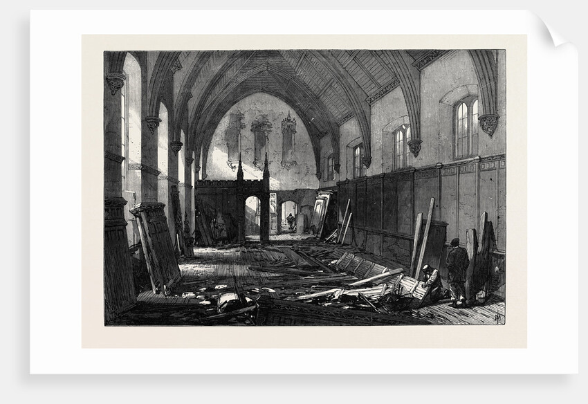 Demolition of the Old Dining Hall of the Inner Temple 1869 by Anonymous