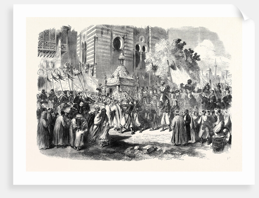 The Prince and Princess of Wales in Egypt: Procession of the Holy Carpet at Cairo 1869 by Anonymous