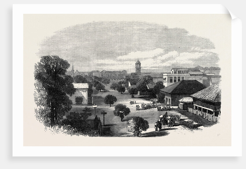 Merchant Street Rangoon British Burmah 1869 by Anonymous