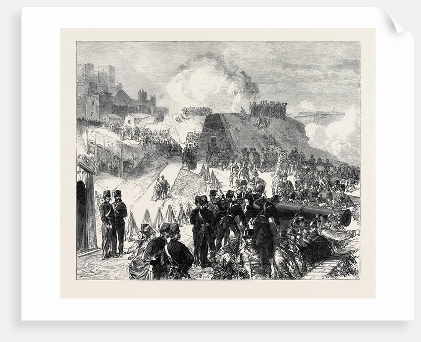 The Volunteer Review at Dover: Defence of the Castle Batteries UK 1869 by Anonymous