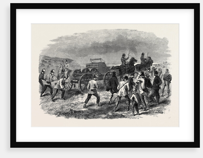 The Volunteer Review at Dover: Paying Out the Telegraph Wire UK 1869 by Anonymous