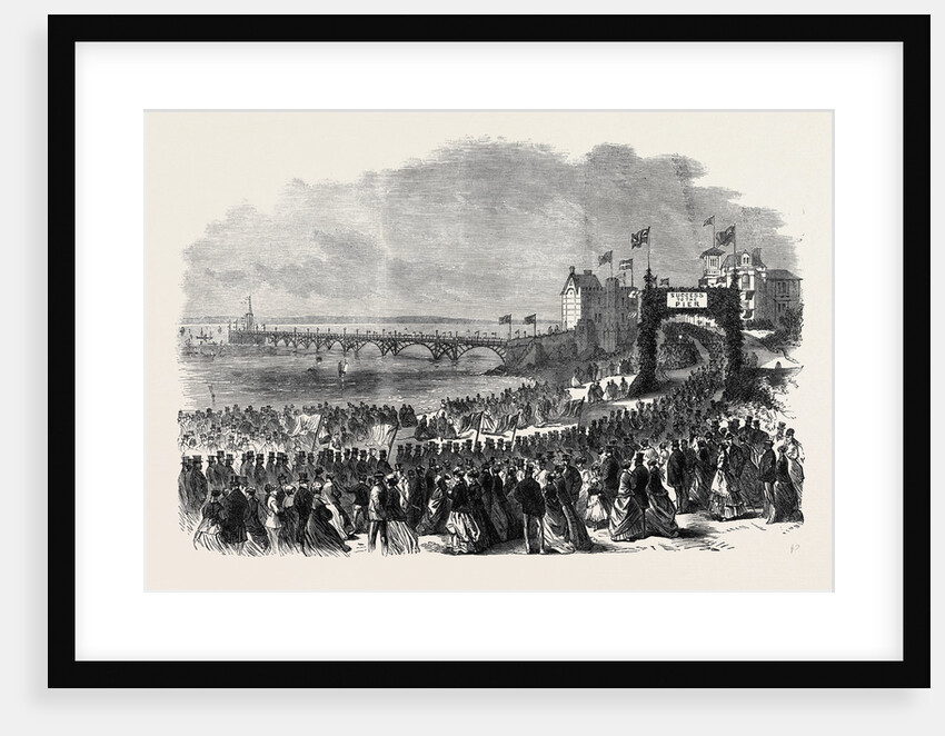 Opening of the Pier at Clevedon Somersetshire UK 1869 by Anonymous