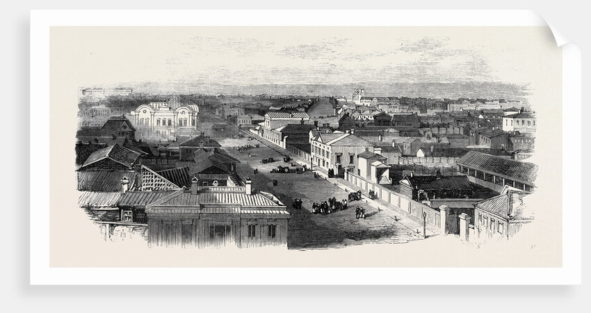 The Main Street of Irkutsk Siberia 1869 by Anonymous