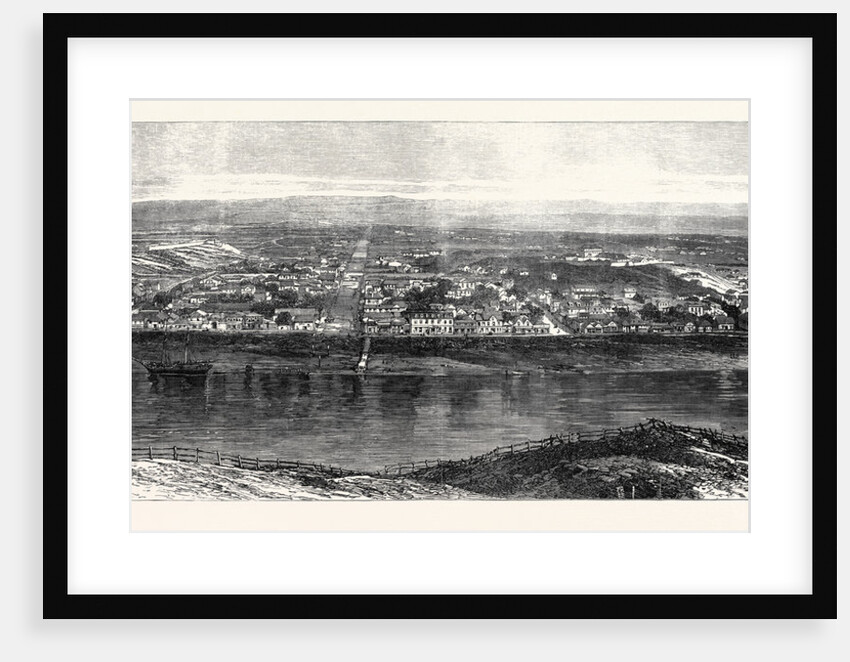 Town of Wanganui New Zealand 1869 by Anonymous