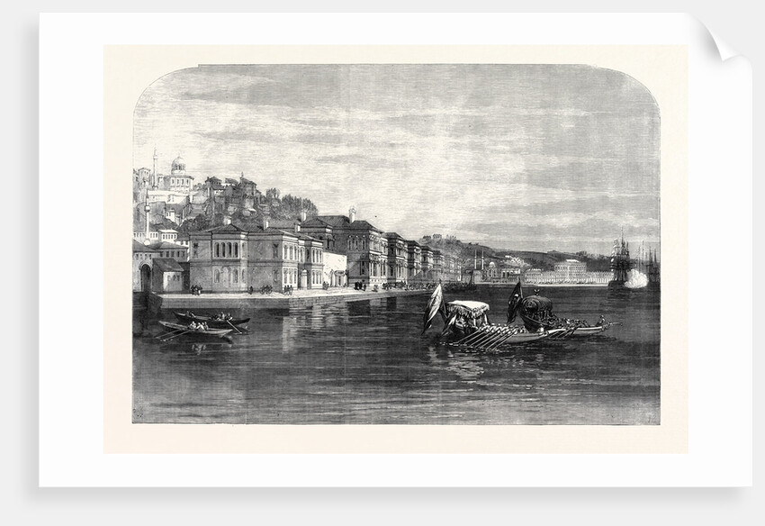 The Salih Bazaar Palace Constantinople Lately Occupied by the Prince and Princess of Wales 1869 Istanbul Turkey by Anonymous