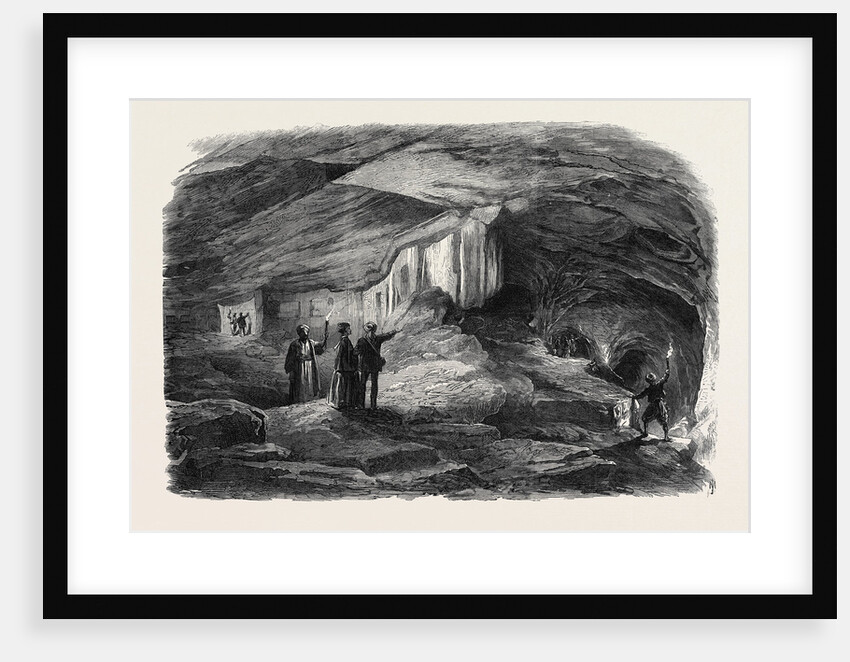 The Royal Caverns at Jerusalem 1869 by Anonymous
