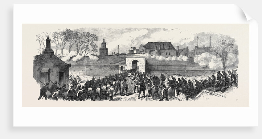 The Volunteer Review at Portsmouth: The Defending Force Concentrating at King William's Gate UK 1869 by Anonymous