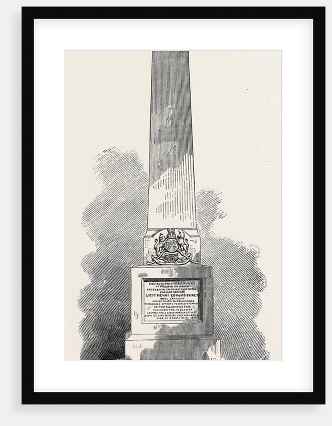 Monument to Lieutenant H.E. Baines at Quebec 1869 Canada by Anonymous