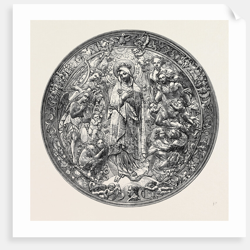 Gold Repousse Medallion by Anonymous