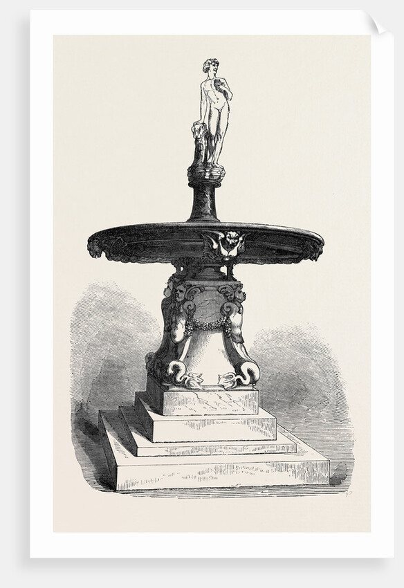 Fountain with Statuette of Bacchus. by Anonymous