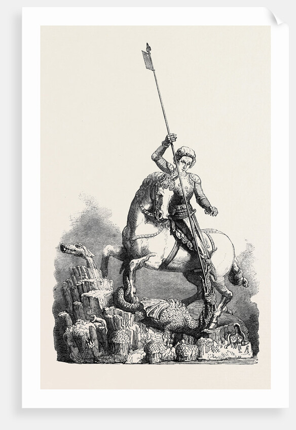 St. George Slaying the Dragon from the Old Palace at Prague by Anonymous