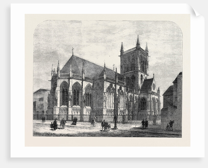 The New Chapel of St. John's College Cambridge UK 1869 by Anonymous