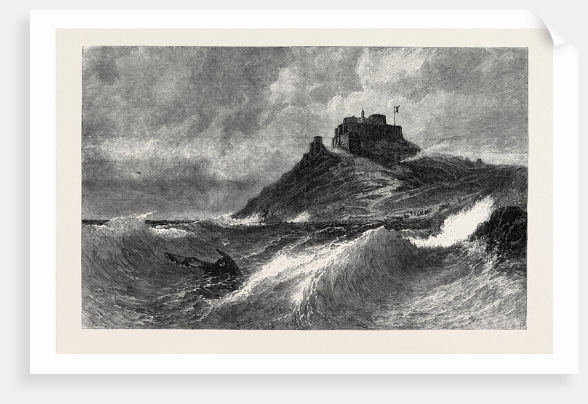 A Fresh Gale Mount Orgueil Jersey, in the Exhibition of the Society of British Artists Suffolk Street London 1869 UK by Anonymous