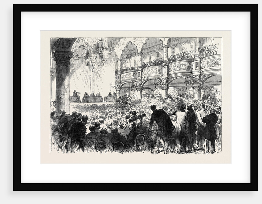 The Elections in Paris: A Meeting in a Fashionable Quarter 1869 France by Anonymous