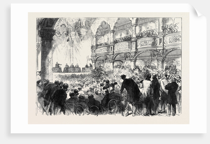 The Elections in Paris: A Meeting in a Fashionable Quarter 1869 France by Anonymous