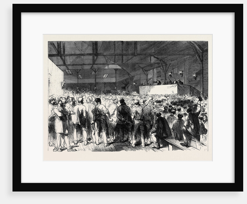 The Elections in Paris: A Meeting in a Low Quarter 1869 France by Anonymous