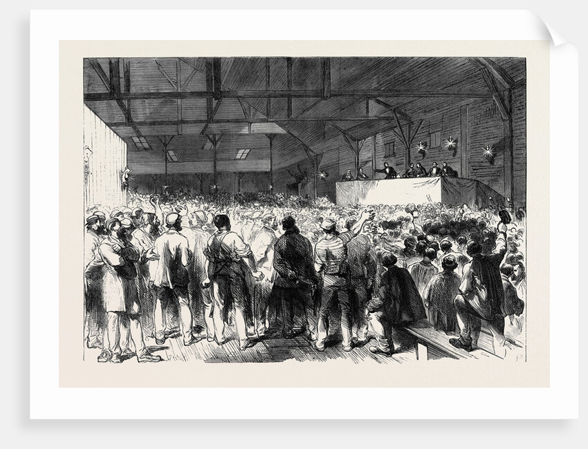 The Elections in Paris: A Meeting in a Low Quarter 1869 France by Anonymous