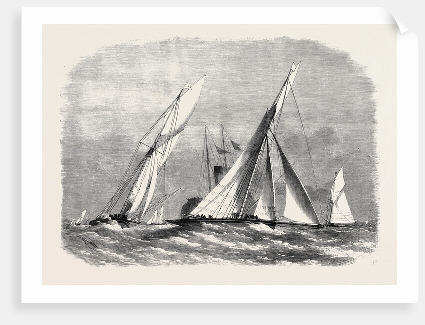 Royal London Yacht Club Match the Sphinx and Volante Rounding at Southend 1869 by Anonymous