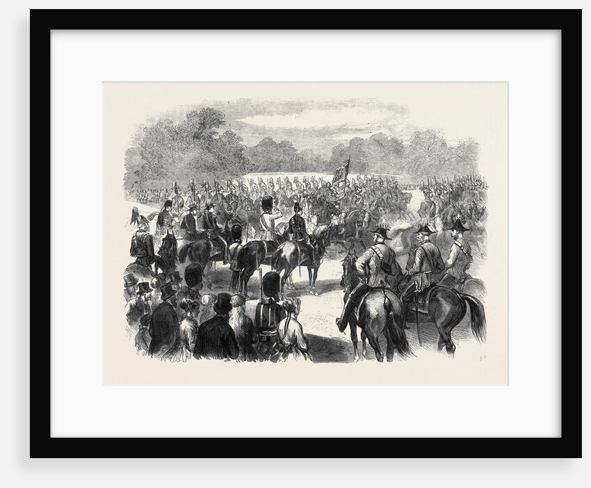 The Guards' Parade at the Horse Guards in Honour of Queen Victoria's Birthday UK 1869 by Anonymous