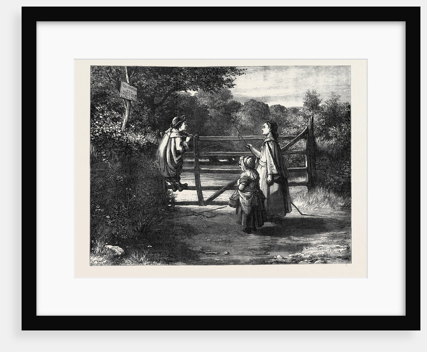 No Thoroughfare, in the Exhibition of the Society of British Artists 1869 by Anonymous