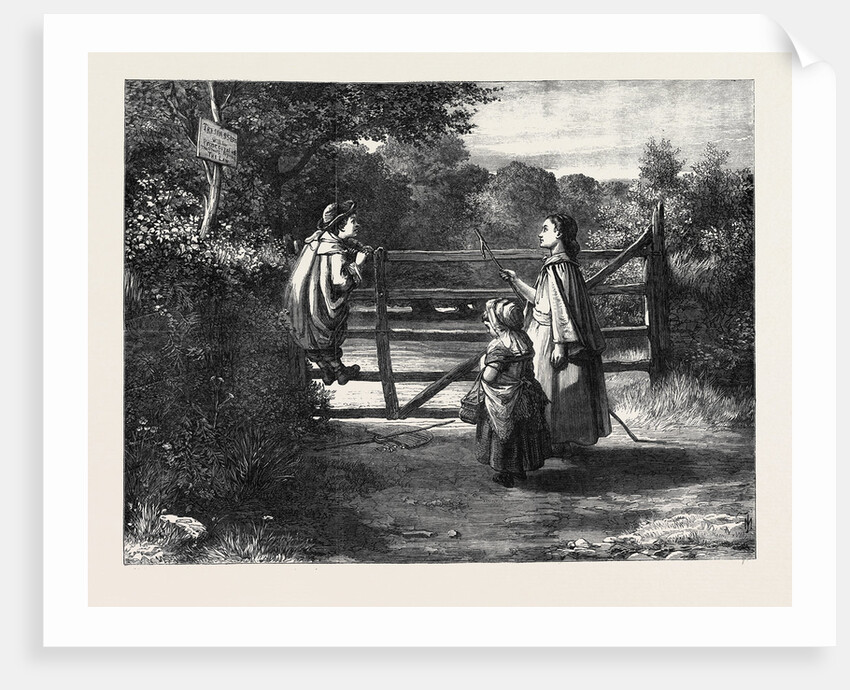 No Thoroughfare, in the Exhibition of the Society of British Artists 1869 by Anonymous