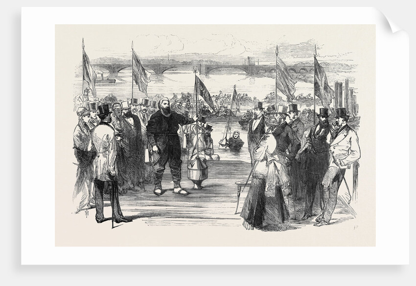 Experiments with New Life-Saving Apparatus on the Thames UK 1869 by Anonymous