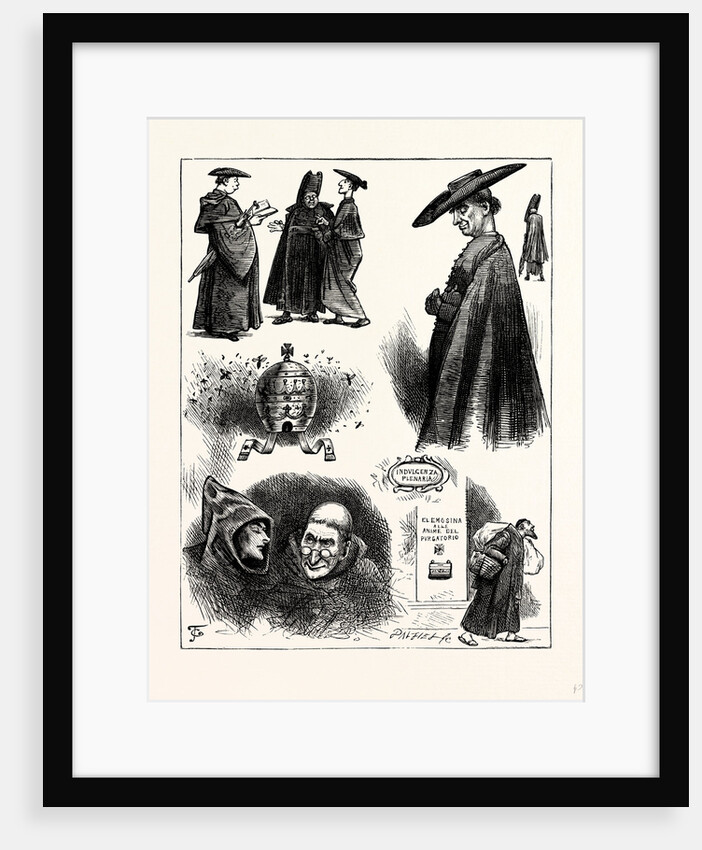Charles Dickens Pictures from Italy 1846 Priest and Monk. by Anonymous