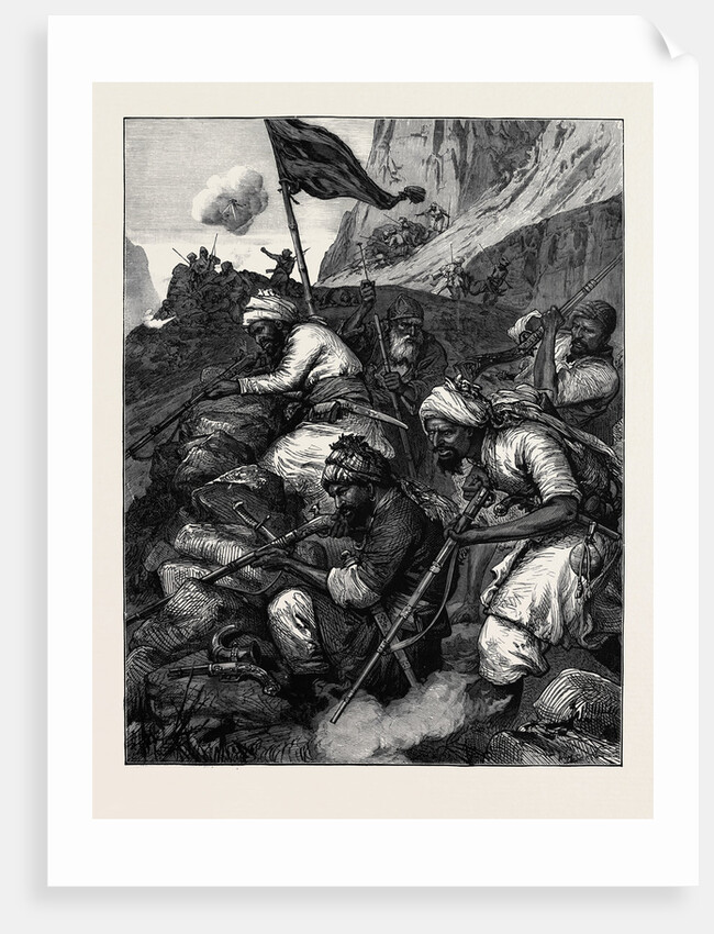The War in Afghanistan: An Afghan Sungha or Rifle Pit 1880 by Anonymous